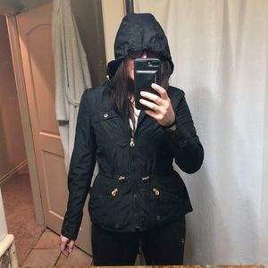 Laundry by Shelli Segal Peplum Rain Jacket